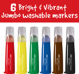 Little Creatives 6 Extra Jumbo Ultra Washable Markers