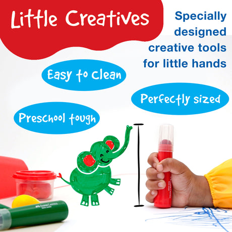 Little Creatives 6 Extra Jumbo Ultra Washable Markers