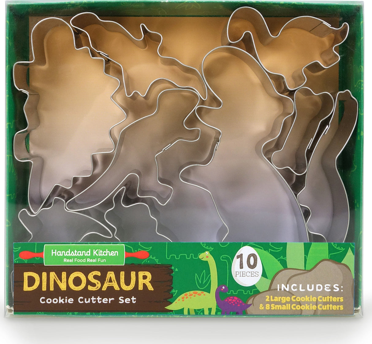 Dinosaur Cookie Cutter 10 Piece Boxed Set