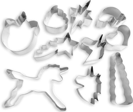 Rainbows & Unicorns Cookie Cutter 10 Piece Boxed Set