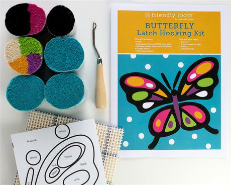 Latch Hooking Kit - Butterfly