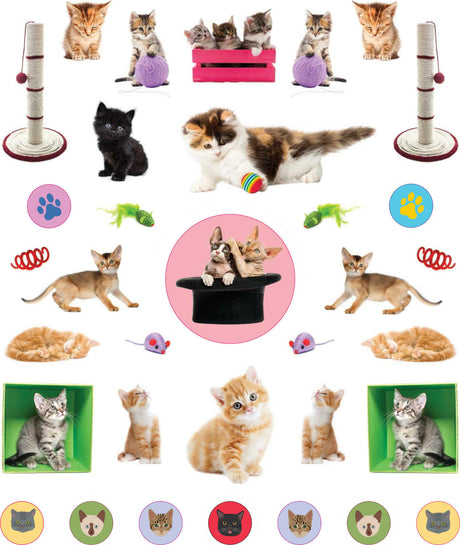 Eyelike Stickers: Kittens