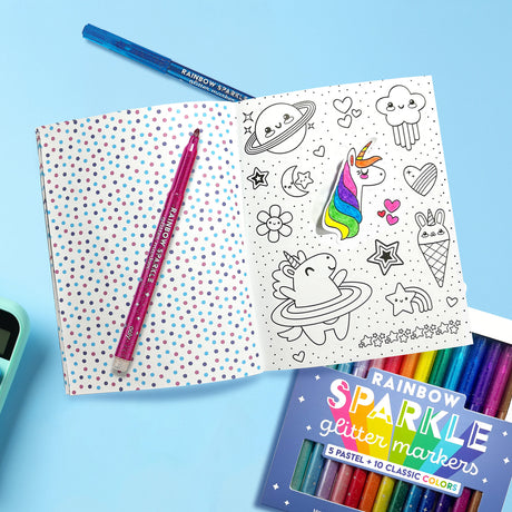 Stickiville Color-In' Sticker Book: Cute-A-Licious Doodles