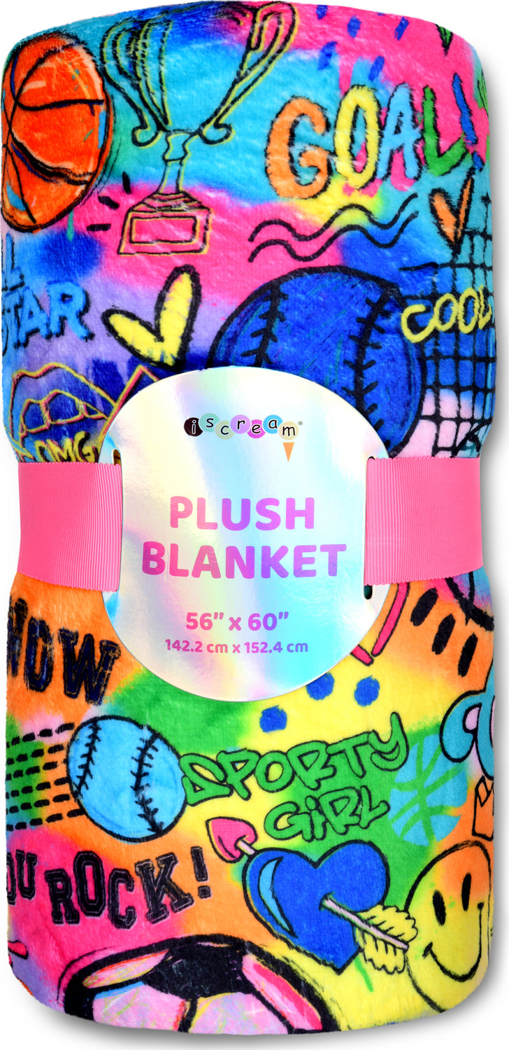 Corey Paige Fun Sports Plush Blanket - Thumbnail 4