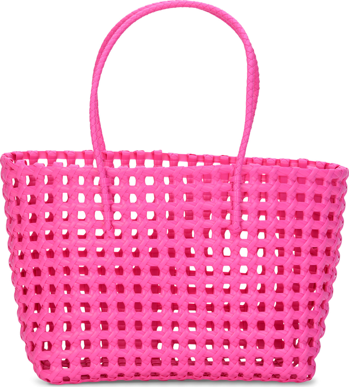 Large Pink Weave Tote