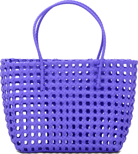 Large Purple Woven Tote