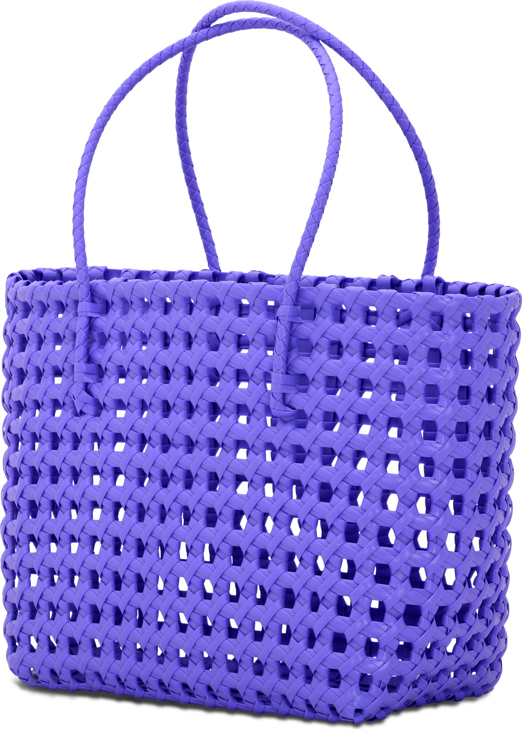 Large Purple Woven Tote