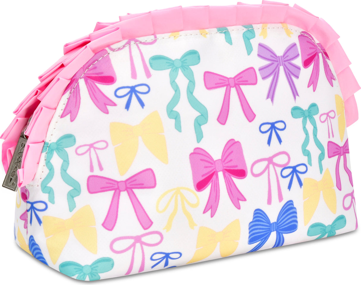 Pretty Bows Oval Cosmetic Bag