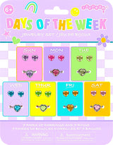Days Of The Week Stick-On Earrings And Rings