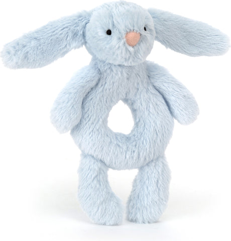 Bashful Blue Bunny Ring Rattle