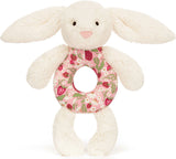 Blossom Cream Bunny 'Berry' Ring Rattle