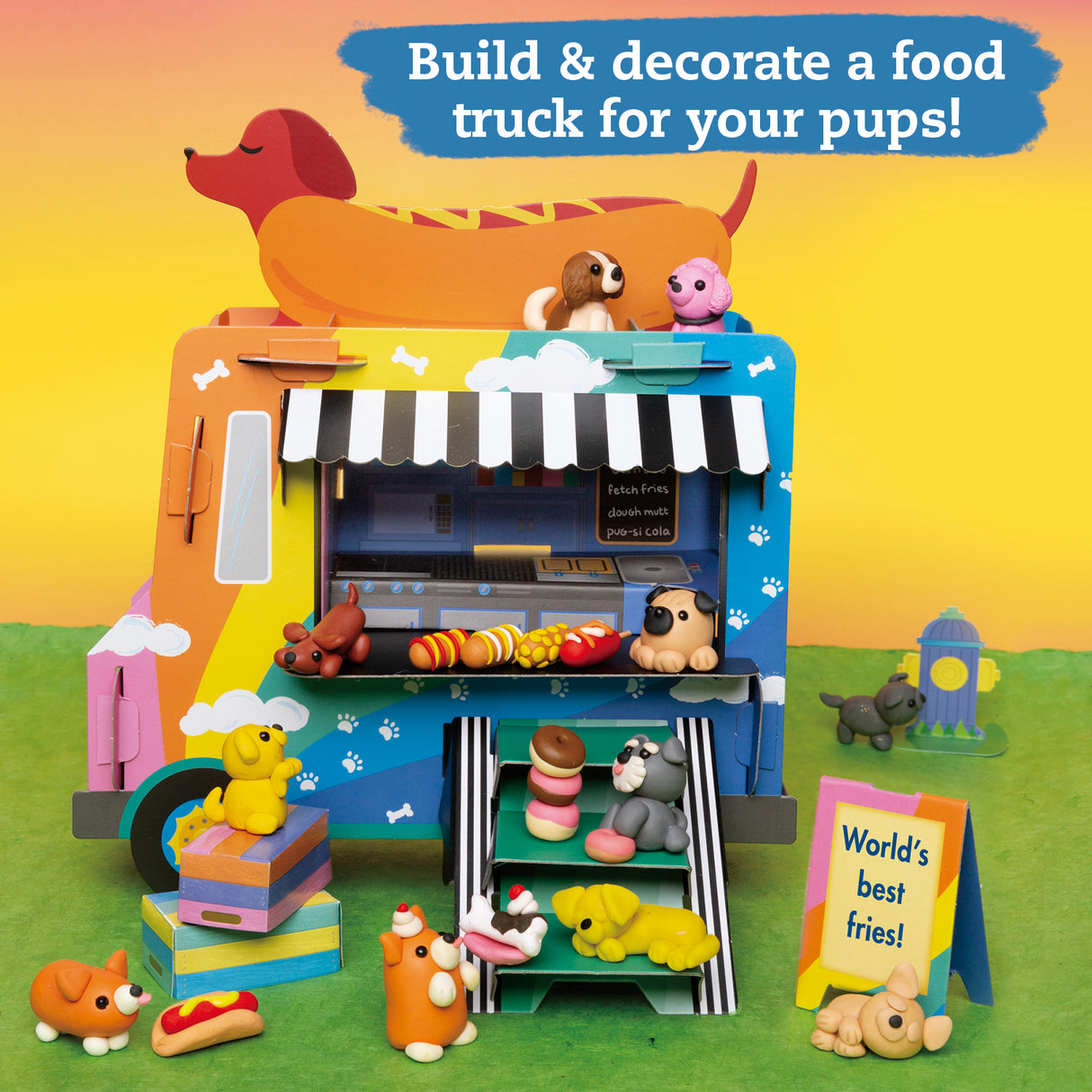 Mini Clay World Puppy Treat Truck