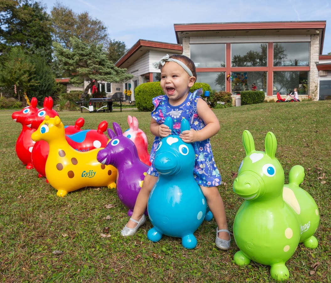 Rody Inflatable Bounce Horse (Orange)