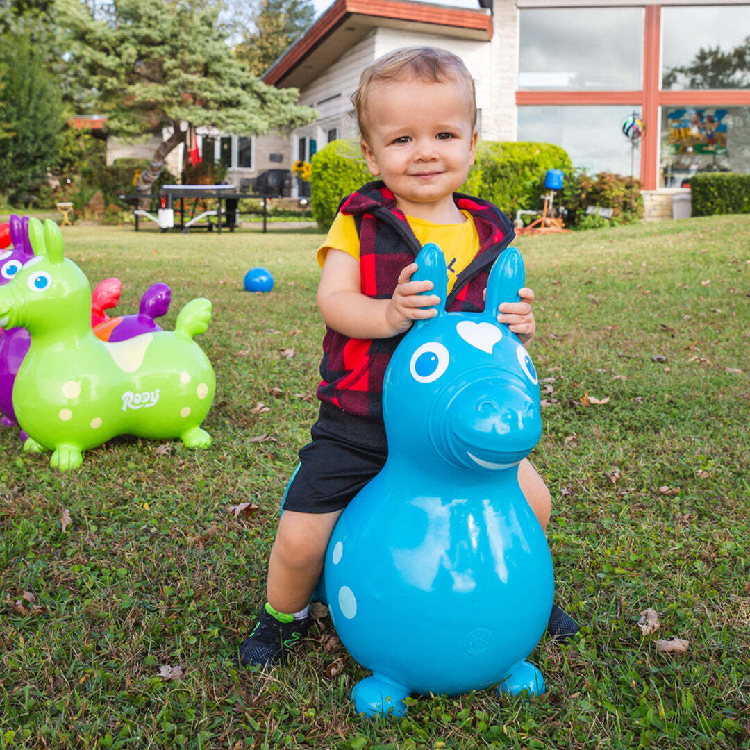 Rody Inflatable Bounce Horse (Teal)