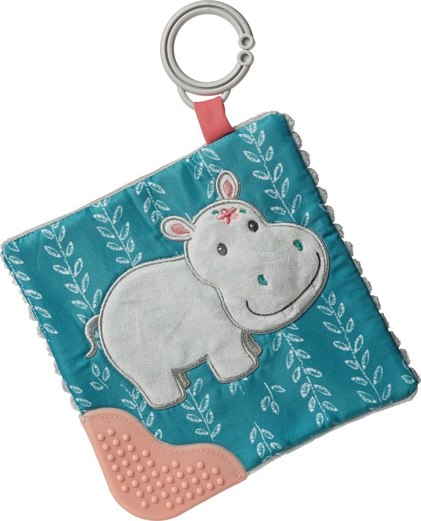 Jewel Hippo Crinkle Teether - 6"