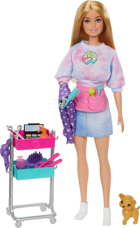 Barbie "Malibu" Stylist Doll & 14 Accessories Playset