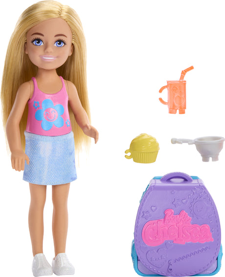 Barbie Chelsea Family & Friends Cupcake Baking Backpack Doll And Accessories