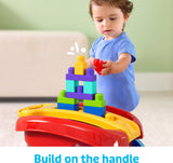 MEGA BLOKS First Builders Block Scooping Wagon with Storage (20 Pieces) for Toddlers