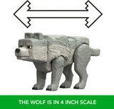 Minecraft Dennis the Wolf Action Figure & Accessories, 3.25-inch Toy Set Inspired by A Movie