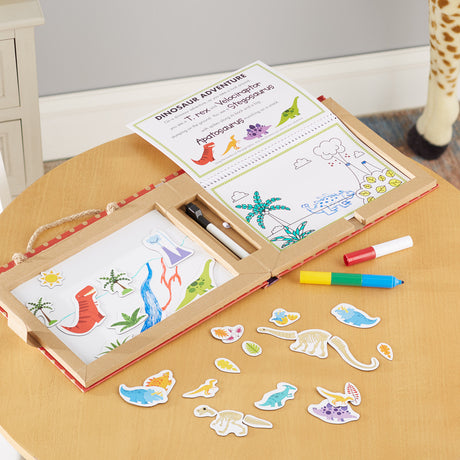 Natural Play: Play, Draw, Create Reusable Drawing & Magnet Kit - Dinosaurs
