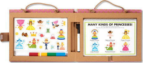 Natural Play: Play, Draw, Create Reusable Drawing & Magnet Kit - Princesses