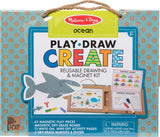 Natural Play: Play, Draw, Create Reusable Drawing & Magnet Kit - Ocean