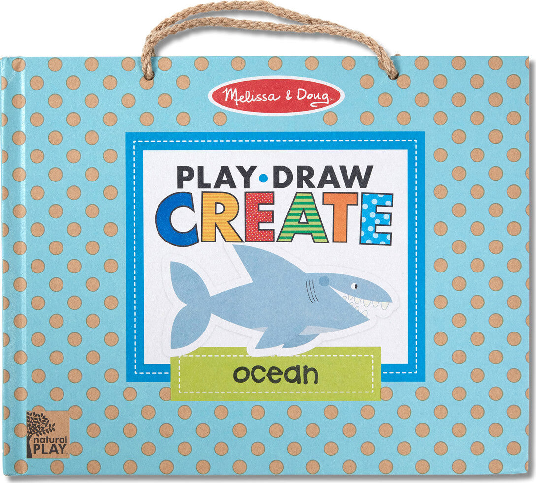 Natural Play: Play, Draw, Create Reusable Drawing & Magnet Kit - Ocean