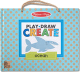 Natural Play: Play, Draw, Create Reusable Drawing & Magnet Kit - Ocean