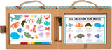 Natural Play: Play, Draw, Create Reusable Drawing & Magnet Kit - Ocean