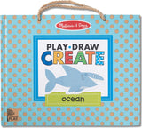 Natural Play: Play, Draw, Create Reusable Drawing & Magnet Kit - Ocean