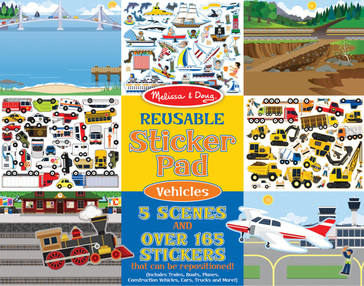 Reusable Sticker Pad - Vehicles