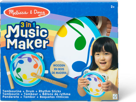 3-in-1 Wooden Music Maker