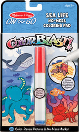 On the Go ColorBlast No-Mess Coloring Pad - Sea Life