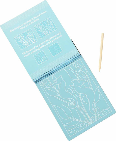 On the Go Scratch Art Color Reveal Pad - Sea Life