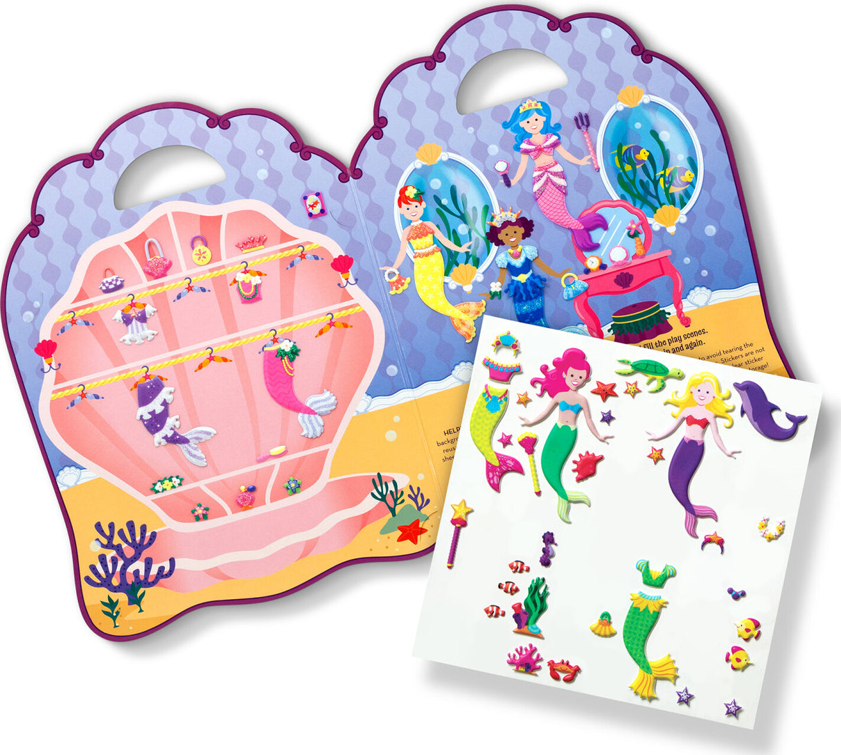 Puffy Sticker Play Set: Mermaid