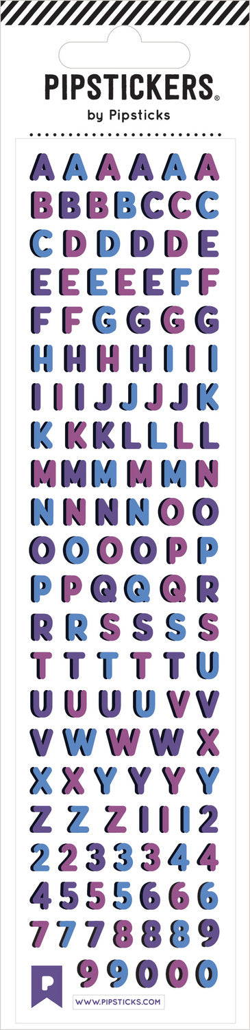 Stickers -  Twilight Alphabet (2x8)