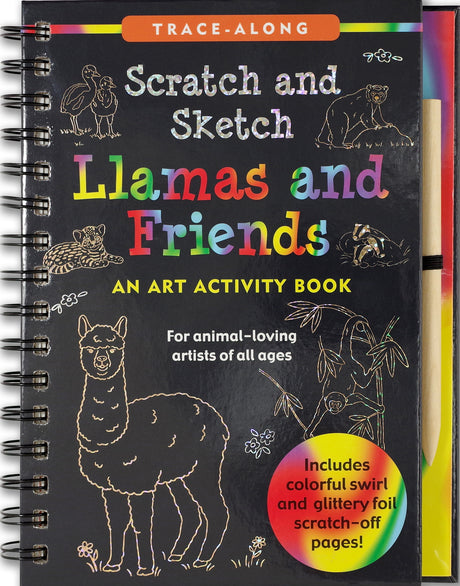 Scratch & Sketch Llamas & Friends (Trace-Along): An Art Activity Book