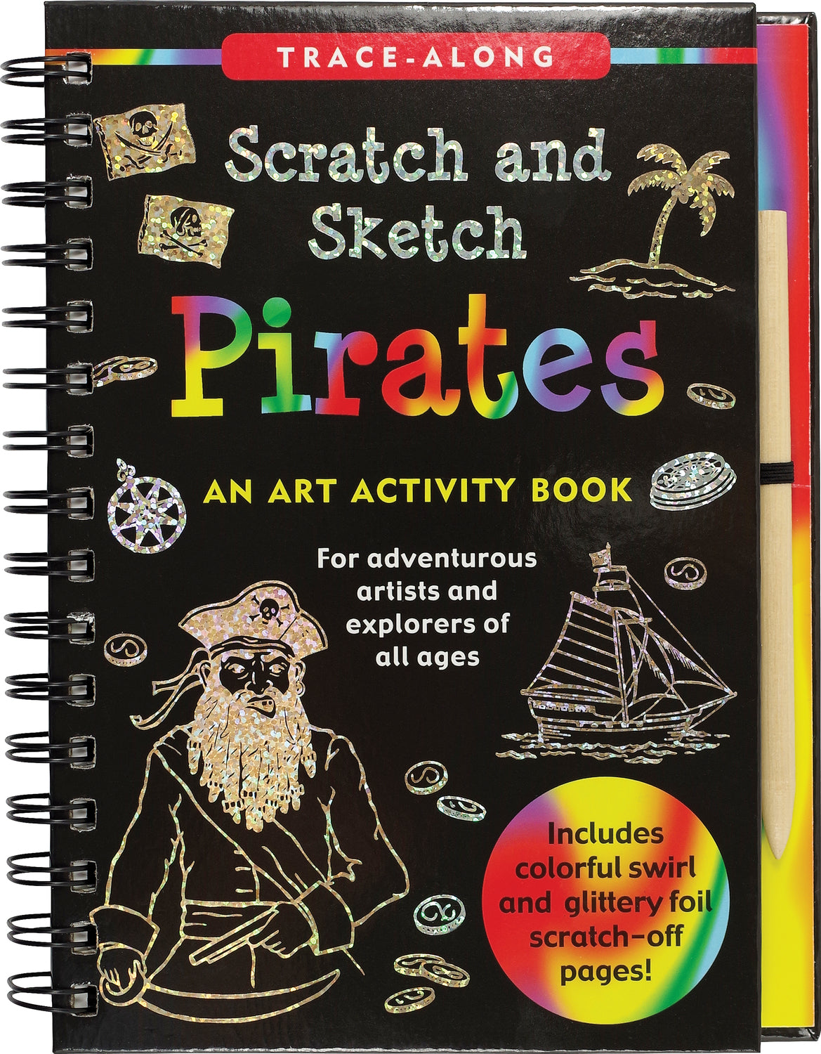 Scratch & Sketch Pirates (Trace-Along): An Art Activity Book