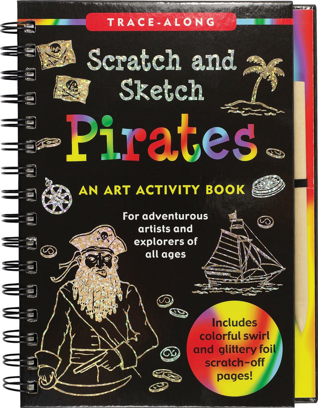 Scratch & Sketch Pirates (Trace-Along): An Art Activity Book
