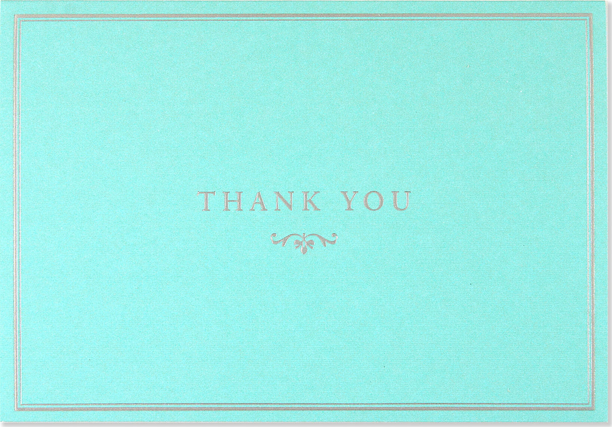 Blue Elegance Thank You Notes