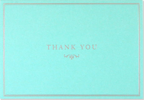 Blue Elegance Thank You Notes