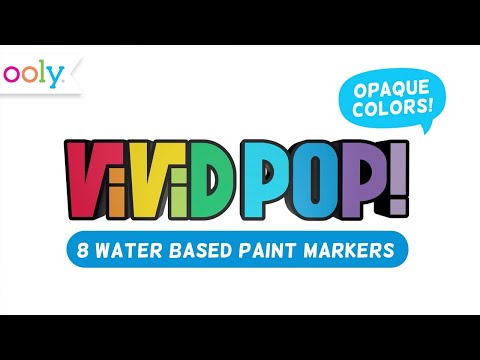 Vivid Pop! Water Based Paint Markers - Pastel