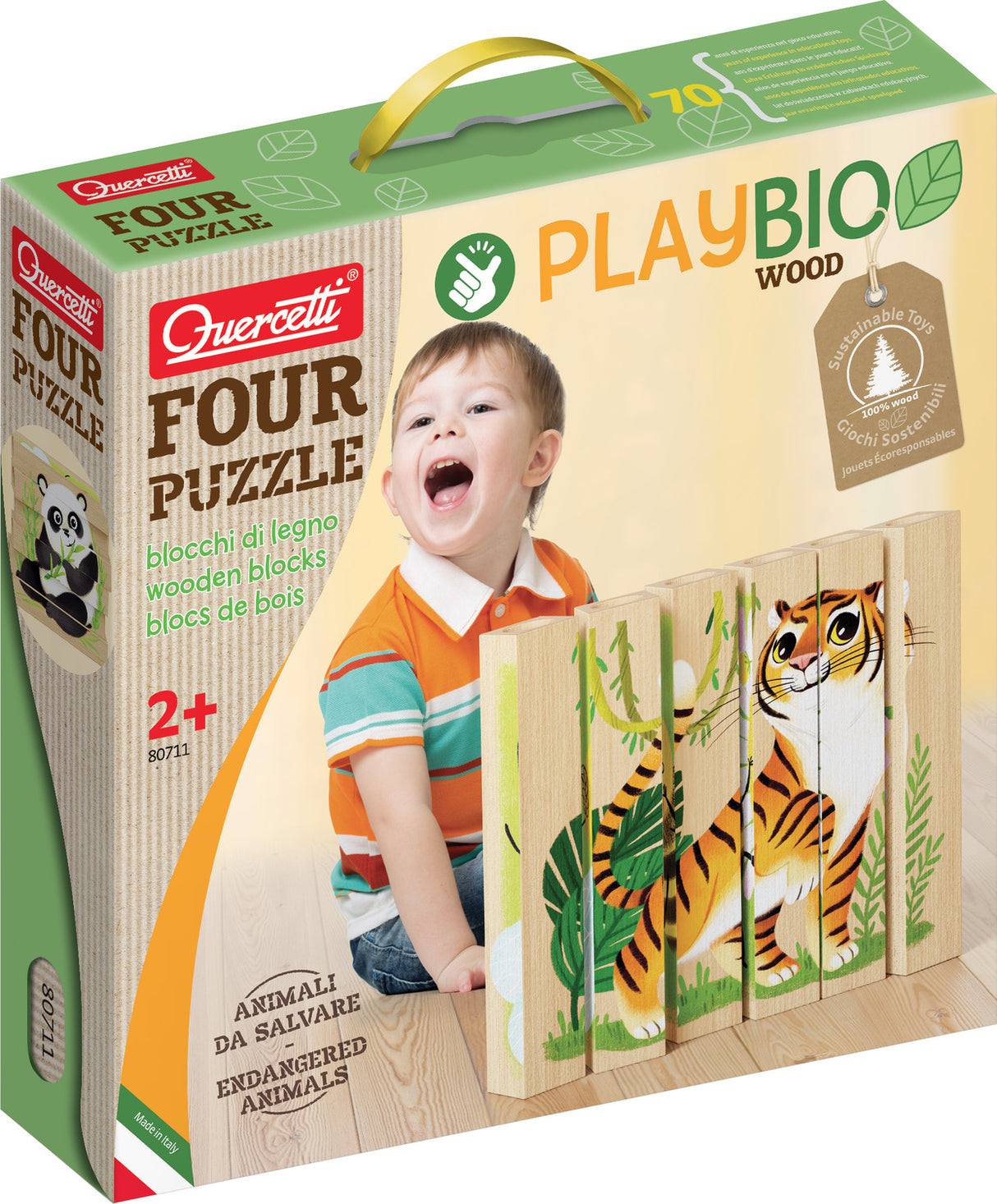 PlayBIO Four Puzzle: Endangered Animals