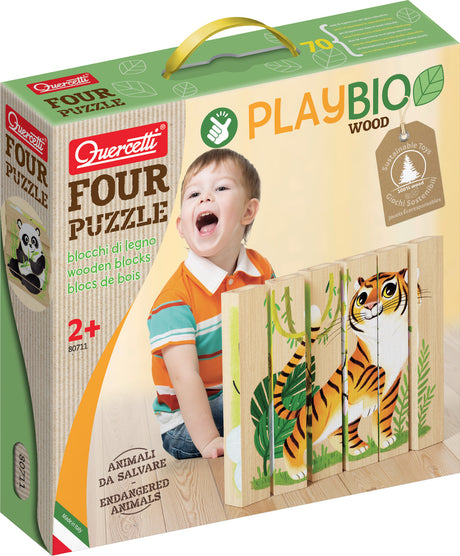 PlayBIO Four Puzzle: Endangered Animals