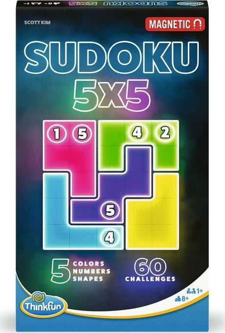 ThinkFun Sudoku 5x5 Magnetic Travel Puzzle