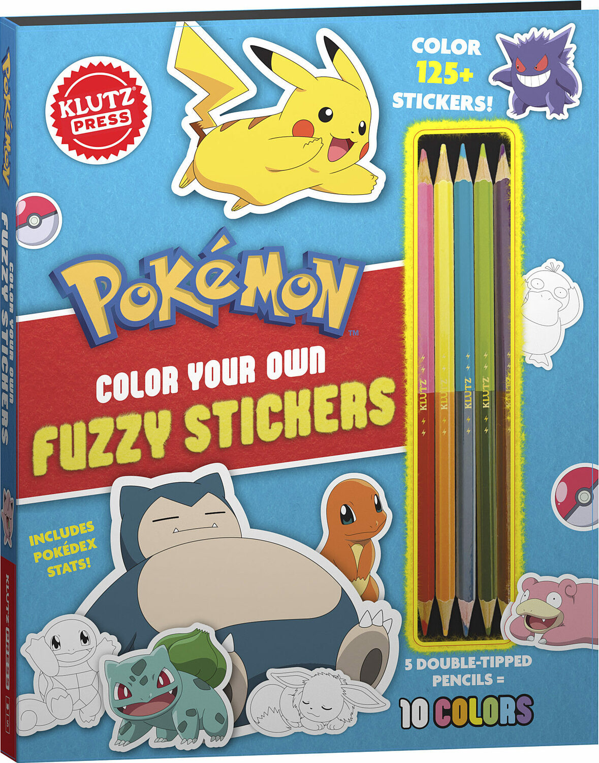 Pokémon Color Your Own Fuzzy Stickers