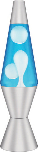 14.5″ Lava Lamp – White/Blue/Silver