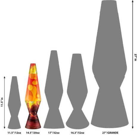 14.5'' Lava Lamp Erupting Crater