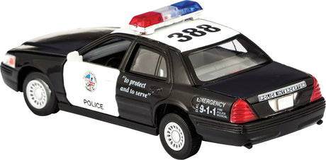 Diecast Police car w Pull-Back action