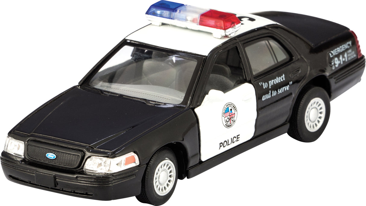 Diecast Police car w Pull-Back action